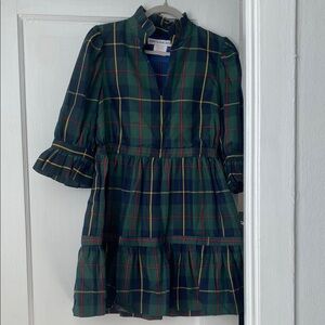 Gretchen Scott Plaid Ruffle Dress